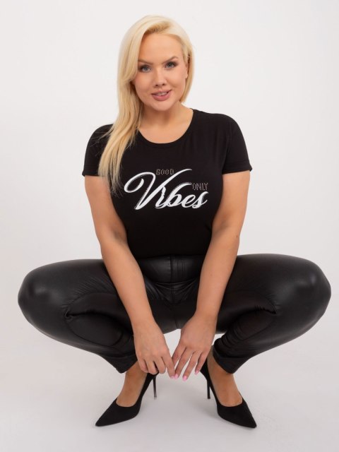 T-shirt RV-TS-9475.60 czarny T-shirt RV-TS-9475.60 czarny