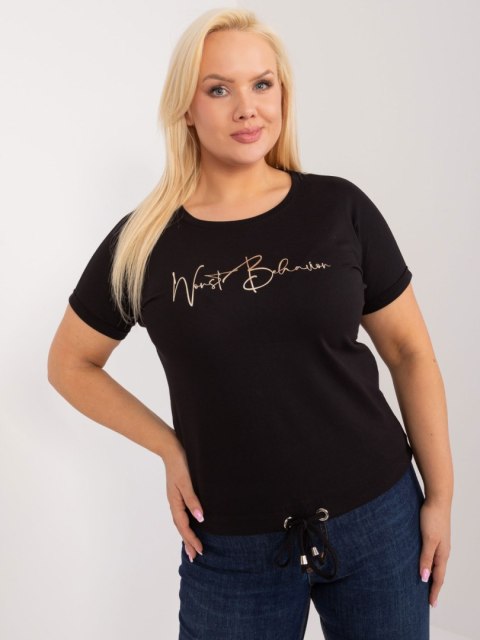 T-shirt RV-TS-9478.60 czarny T-shirt RV-TS-9478.60 czarny