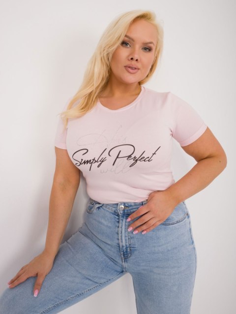 T-shirt RV-TS-9481.60 jasny różowy