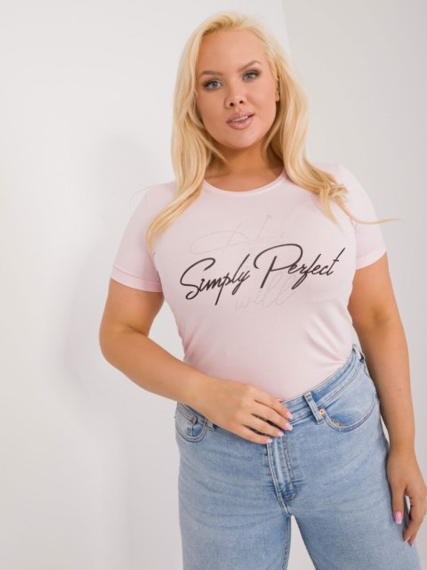 T-shirt RV-TS-9481.60 jasny różowy