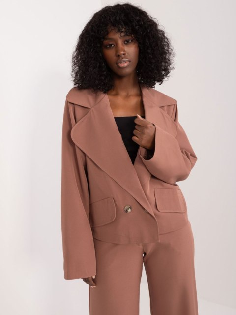 Marynarka LK-MA-509578.20 brązowy L/XL Marynarka LK-MA-509578.20 brązowy L/XL