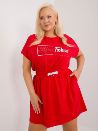 Sukienka RV-SK-6589.25 czerwony