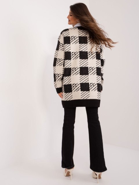 Sweter BA-SW-0538.29 czarno-beżowy Sweter BA-SW-0538.29 czarno-beżowy