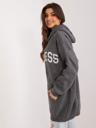 Sweter BA-SW-0563.02 ciemny szary
