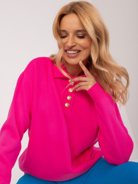Sweter BA-SW-1493.43 fluo różowy Sweter BA-SW-1493.43 fluo różowy