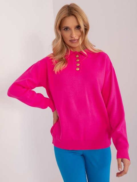 Sweter BA-SW-1493.43 fluo różowy Sweter BA-SW-1493.43 fluo różowy