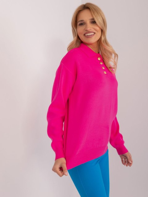 Sweter BA-SW-1493.43 fluo różowy Sweter BA-SW-1493.43 fluo różowy