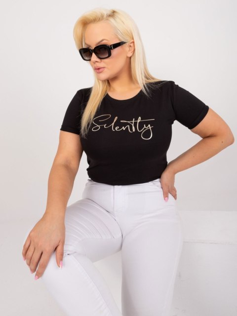 T-shirt RV-TS-9480.85 czarny T-shirt RV-TS-9480.85 czarny