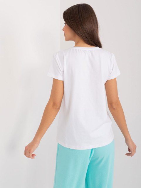 T-shirt RV-TS-9637.39 biały S/M T-shirt RV-TS-9637.39 biały S/M