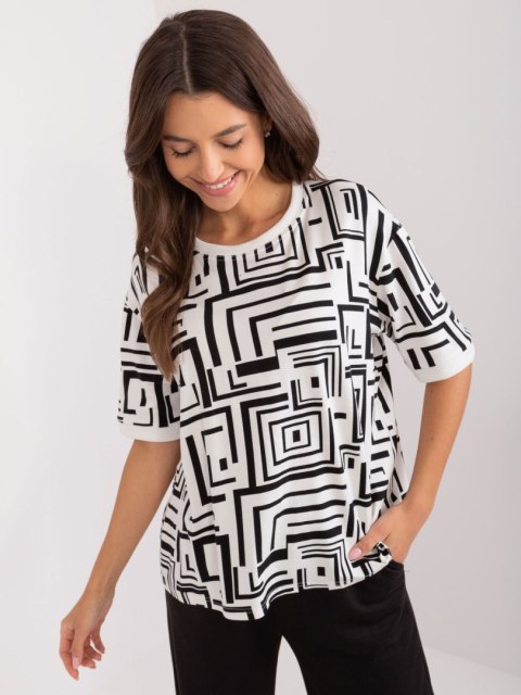 Bluzka LK-BZ-509697.27 ecru Bluzka LK-BZ-509697.27 ecru