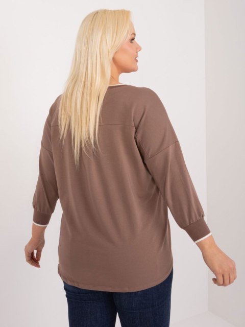 Bluzka RV-BZ-9343.33 brązowy Bluzka RV-BZ-9343.33 brązowy