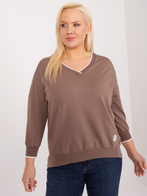Bluzka RV-BZ-9343.33 brązowy Bluzka RV-BZ-9343.33 brązowy