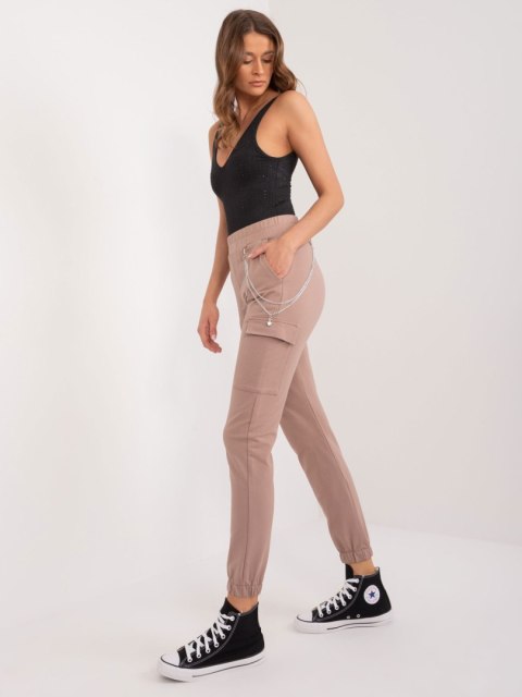 Spodnie dresowe RV-DR-9604.27 ciemny bezowy L/XL Spodnie dresowe RV-DR-9604.27 ciemny bezowy L/XL