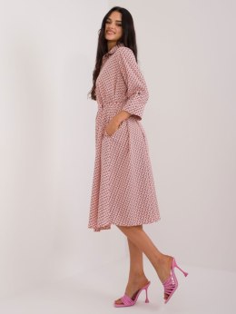 Sukienka LK-SK-509673.13 brzoskwiniowy S/M