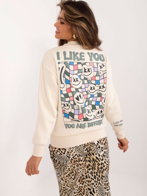 Bluza D10600T02568E jasny beżowy M