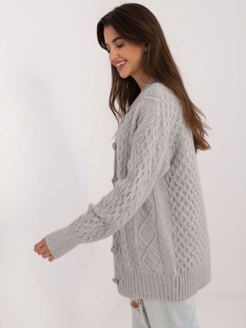 Sweter AT-SW-23525.21 szary Sweter AT-SW-23525.21 szary