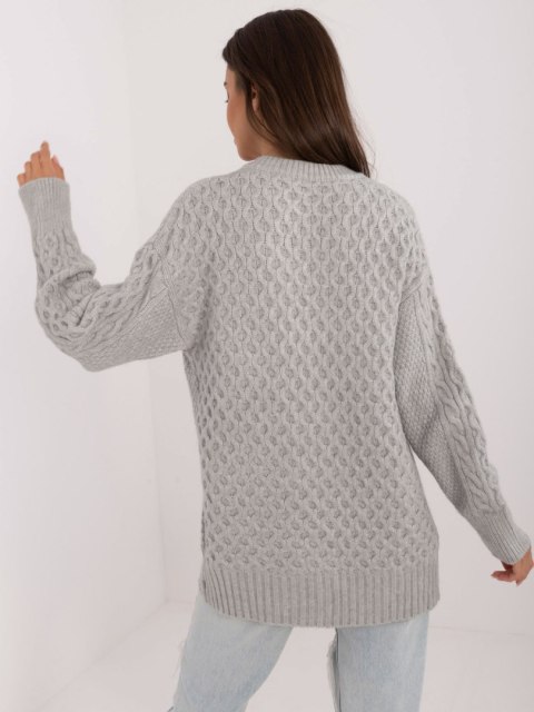 Sweter AT-SW-23525.21 szary Sweter AT-SW-23525.21 szary