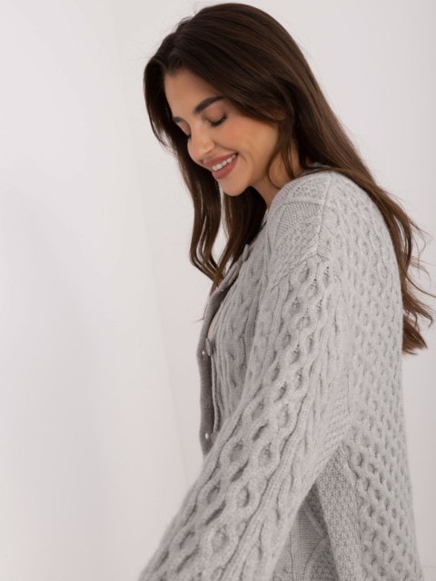 Sweter AT-SW-23525.21 szary Sweter AT-SW-23525.21 szary