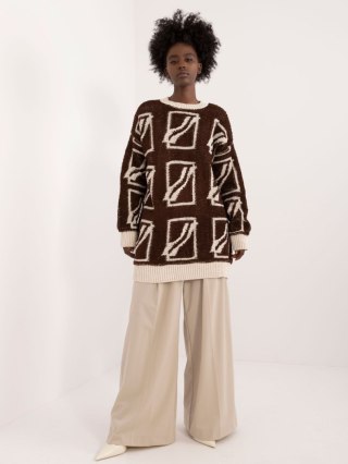 Sweter BA-SW-0277.02 ciemny brązowy