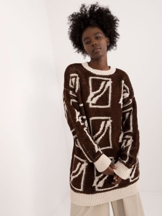Sweter BA-SW-0277.02 ciemny brązowy