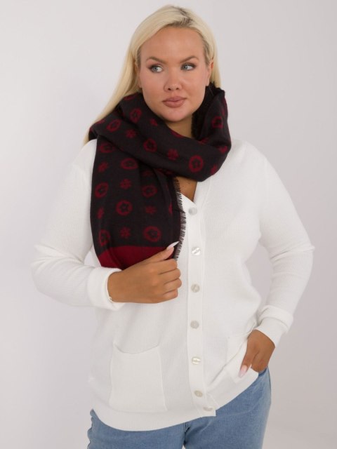 Szalik AT-SZ-1701.61 czarno-czerwony Szalik AT-SZ-1701.61 czarno-czerwony