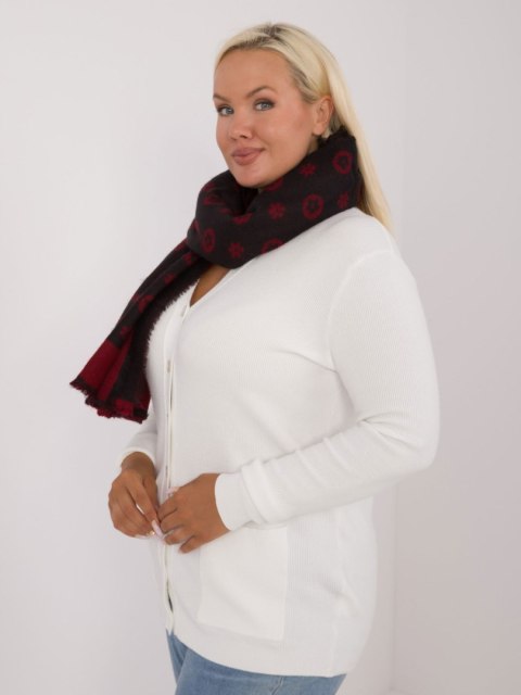 Szalik AT-SZ-1701.61 czarno-czerwony Szalik AT-SZ-1701.61 czarno-czerwony