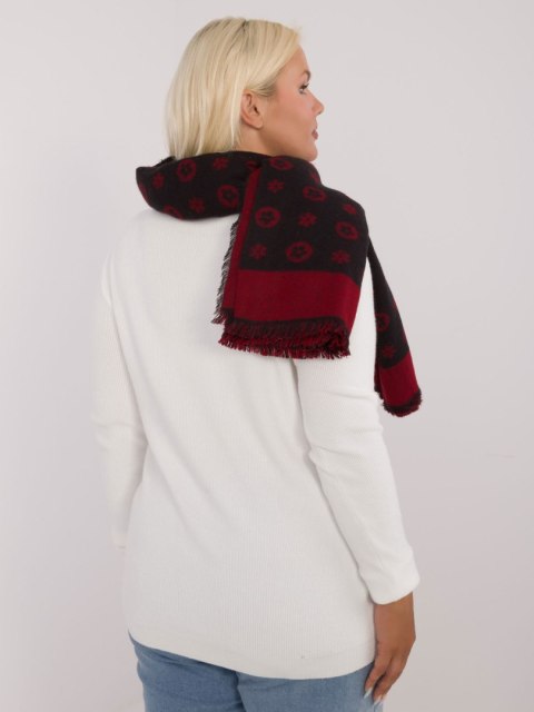 Szalik AT-SZ-1701.61 czarno-czerwony Szalik AT-SZ-1701.61 czarno-czerwony