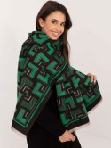 Szalik AT-SZ-23158.32 czarno-zielony