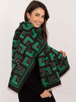 Szalik AT-SZ-23158.32 czarno-zielony