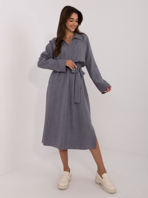 Sukienka LK-SK-509646.91 ciemny szary S/M Sukienka LK-SK-509646.91 ciemny szary S/M