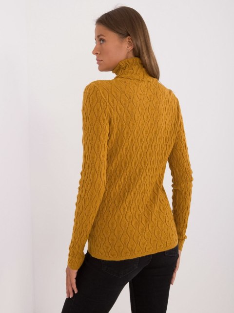 Sweter AT-SW-2334-2.61 ciemny żółty Sweter AT-SW-2334-2.61 ciemny żółty