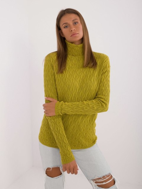 Sweter AT-SW-2334-2.61 oliwkowy Sweter AT-SW-2334-2.61 oliwkowy