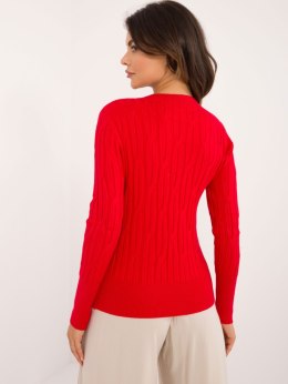 Sweter AT-SW-2338-2.61 ciemny czerwony