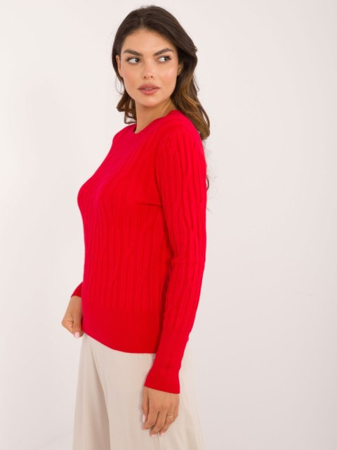 Sweter AT-SW-2338-2.61 ciemny czerwony Sweter AT-SW-2338-2.61 ciemny czerwony