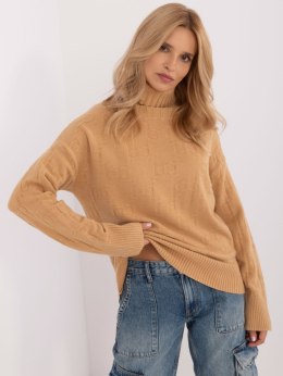 Sweter AT-SW-2342-1.35 jasny brązowy