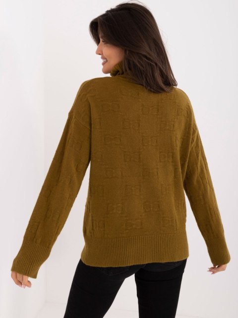Sweter AT-SW-2342-1.35 oliwkowy Sweter AT-SW-2342-1.35 oliwkowy