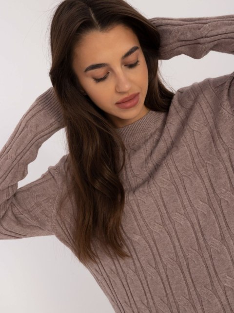 Sweter AT-SW-2343.88 ciemny bezowy Sweter AT-SW-2343.88 ciemny bezowy