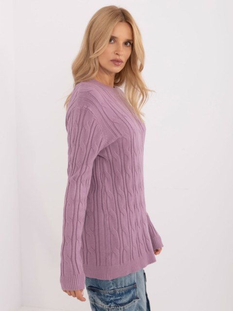 Sweter AT-SW-2343.88 fioletowy Sweter AT-SW-2343.88 fioletowy