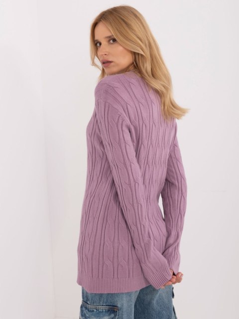 Sweter AT-SW-2343.88 fioletowy Sweter AT-SW-2343.88 fioletowy