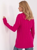 Sweter AT-SW-2343.88 fuksjowy