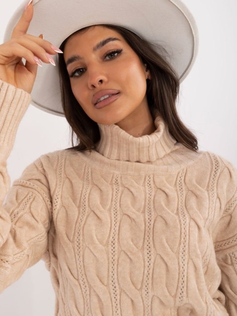 Sweter AT-SW-23445.00 beżowy Sweter AT-SW-23445.00 beżowy