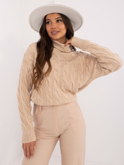 Sweter AT-SW-23445.00 beżowy Sweter AT-SW-23445.00 beżowy