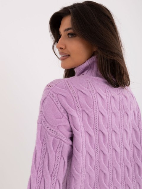 Sweter AT-SW-23445.00 jasny fioletowy Sweter AT-SW-23445.00 jasny fioletowy
