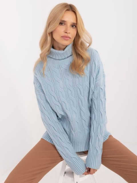 Sweter AT-SW-23445.00 jasny niebieski Sweter AT-SW-23445.00 jasny niebieski