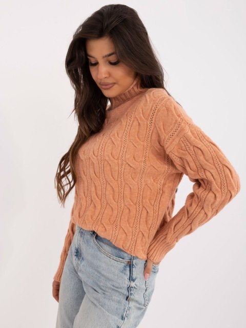 Sweter AT-SW-23445.00 jasny pomarańczowy Sweter AT-SW-23445.00 jasny pomarańczowy