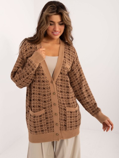 Sweter BA-SW-0533.21 camelowy Sweter BA-SW-0533.21 camelowy