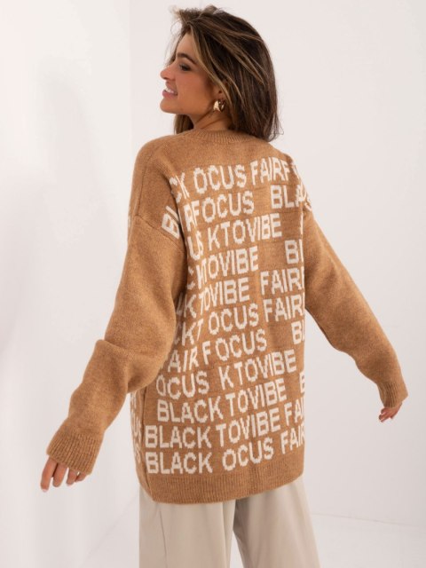 Sweter BA-SW-0546.07 camelowy Sweter BA-SW-0546.07 camelowy