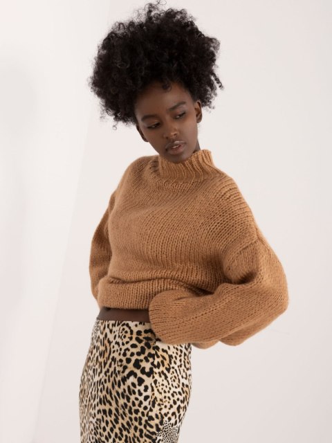 Sweter BA-SW-3017-1.66 jasny brązowy Sweter BA-SW-3017-1.66 jasny brązowy