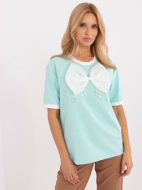 Bluzka LK-BZ-509621-4.21 mietowy S/M Bluzka LK-BZ-509621-4.21 mietowy S/M