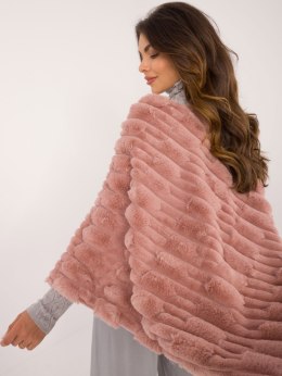 Poncho AT-PN-2347.88 ciemny różowy